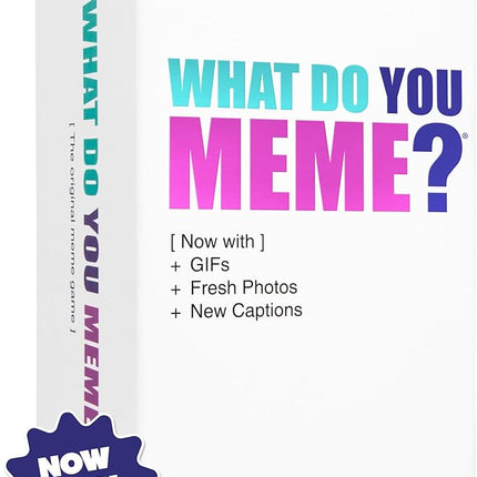 WHAT DO YOU MEME? Core Game (New Edition) Now Including GIF's by Relatable, The Essential Adult Party Game for Meme Lovers Now with Refreshed Content, Great for Adult Games for Game Night