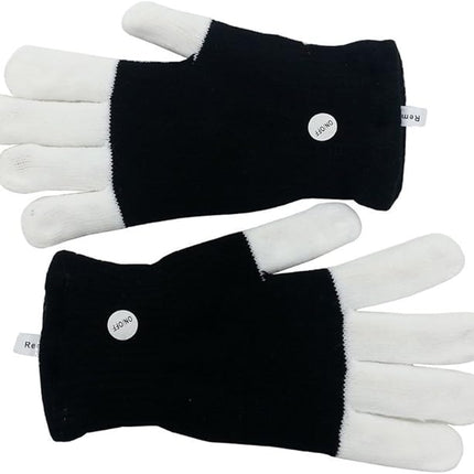 Luwint LED Colorful Flashing Finger Lighting Gloves, Glow Rave Cool Toys for Adult Teens