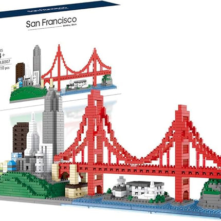 Architecture Skylines Micro Mini Block San Francisco Building Model Set Present Gift for Adults Ages of 14+ 1610pieces