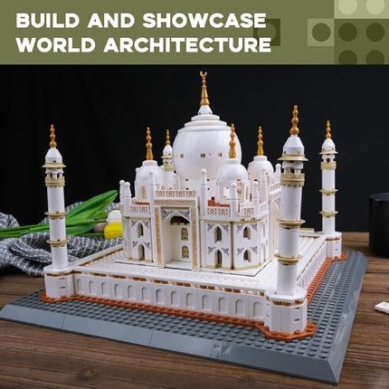 ArtorBricks Architectural Taj Mahal Large Collection Building Set Model Kit and Gift for Adults (1503 Pieces)