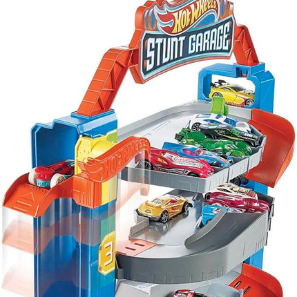 Hot Wheels City Stunt Garage Play Set Gift Idea for Ages 3 to 8 Years Elevator to Upper Levels Connects to Other Sets
