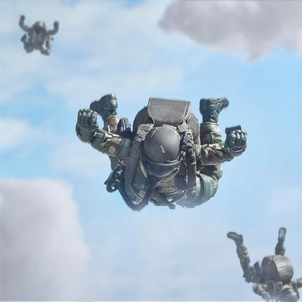 G.I. Joe Classified Series 60th Anniversary Action Pilot - Halo (High Altitude Low Opening) Jumper, 6 Inch Action Figure with Parachute & 18 Accessories