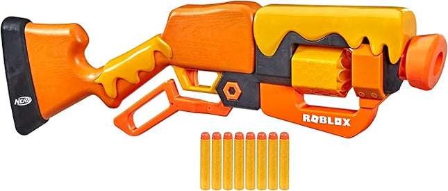Nerf Roblox Adopt Me: Bees Lever Action Blaster, 8 Elite Darts, Code to Unlock in-Game Virtual Item