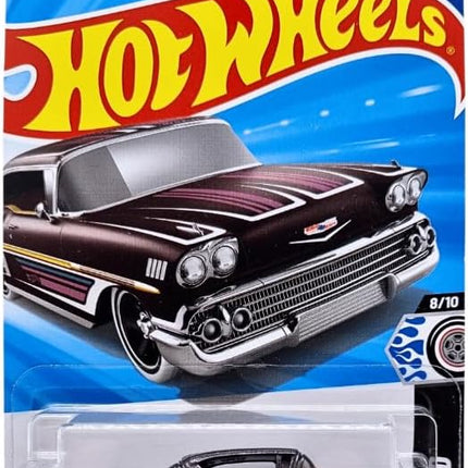 Hot Wheels '58 Chevy Impala, Rod Squad Series 8/10, Die-Cast Car 111/250