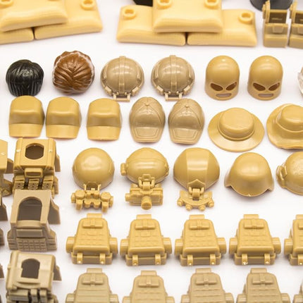 Special Military Soldier Style Weapon Sets, Military Weapon Pack Accessories Kits Toys, Swat Team Building Block Toys, Army Equipment Gear Sets, Accessories Compatible with Major Mini figure