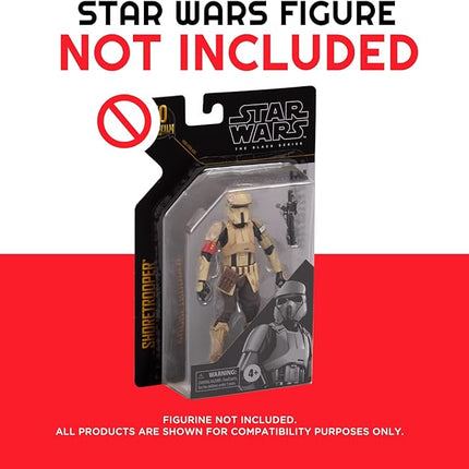 EVORETRO Action Figure Display Case for Star Wars 6-Inch Black Series – Carded Archive 50th PET Box Protector 0.40MM – Clear Plastic Protective Case – Pack of 10 – Keep Collectibles Mint