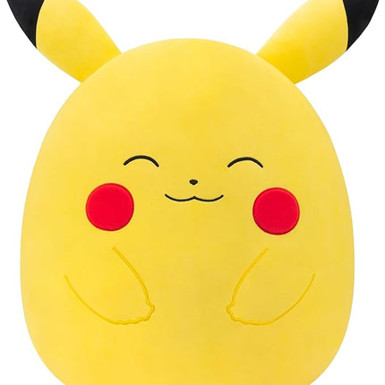 Squishmallows Original 20in Happy Pikachu Pokémon Plush - Ultrasoft Official Jazwares Plush (Jumbo)