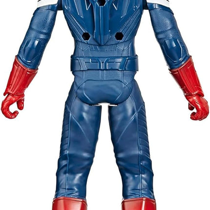 Marvel Studios Captain America Brave New World, Titan Hero Series, 12-Inch Captain America Action Figure, Super Hero Toys for Kids 4 and Up