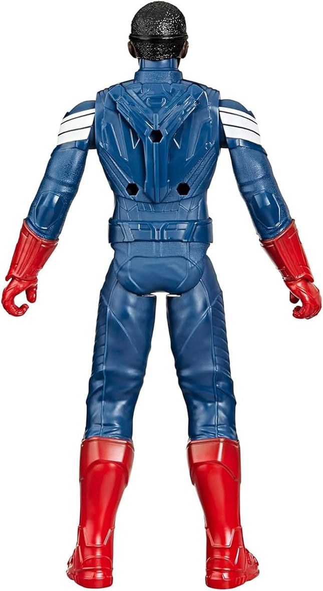 Marvel Studios Captain America Brave New World, Titan Hero Series, 12-Inch Captain America Action Figure, Super Hero Toys for Kids 4 and Up