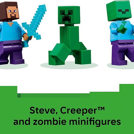 LEGO Minecraft The TNT Jungle House Kids Toy for Pretend Play - Collectible Minecraft Toy - Building Set for Boys and Girls 8+ - Gift Idea for Birthdays and Video Game Fans - 21275