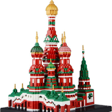 Building Block Set, Saint Basil's Cathedral Architecture Model Micro Mini Blocks, Educational Mini Blocks, 4300 PCS