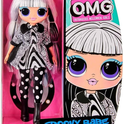 L.O.L. Surprise! O.M.G. Groovy Babe Fashion Doll with Multiple Surprises and Fabulous Accessories – Great Gift for Kids Ages 4+