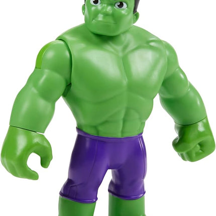 Spidey and His Amazing Friends Marvel Supersized Hulk 9-inch Action Figure,Preschool Super Hero Toy,Kids Ages 3 and Up,Avengers Action Figures