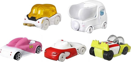 Hot Wheels Sanrio Toy Character Car 5-Pack in 1:64 Scale: Hello Kitty, Keroppi, Gudetama, Cinnamaroll & My Melody, Set for Kids & Collectors