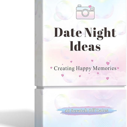 40 Date Night Gift Ideas for Couple, Adventurous Scratch-Off Cards for Couple Games, Valentines Day Gifts for Him, Her, Wife or Husband, Fun Gift for Date Night, Wedding, Anniversary, Birthday & More