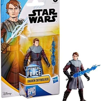 STAR WARS Epic World of Action Anakin Skywalker, 4-Inch Action Figure & Accessory, Toys for Boys & Girls Ages 4+