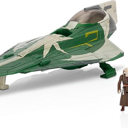 Star Wars Micro Galaxy Squadron Jedi Starfighter Mystery Bundle - 5-Inch Vehicle and 2.5-Inch Vehicle with Micro Figure Accessories