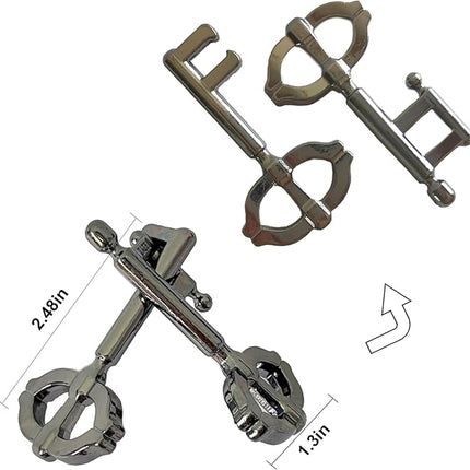 Metal Brain Teasers Puzzles 3PCS Unlock Interlocking Puzzles IQ Logic Test Disentanglement Educational Toy for Kids Adults