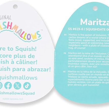 Squishmallows Original 5-Inch Maritza Green Cactus with Pink Fanny Pack - Official Jazwares Plush (Little)