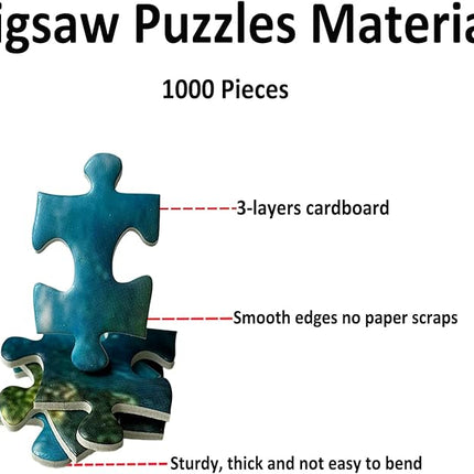 Jigsaw Puzzles for Adults 1000 Pieces Impossible Hard Difficult Challenging Puzzles for Adults Teens 1000pc Puzzles Magical Castle Bookshelf Stories Jigsaw Puzzle 1000 Pieces 28 x 20 inch