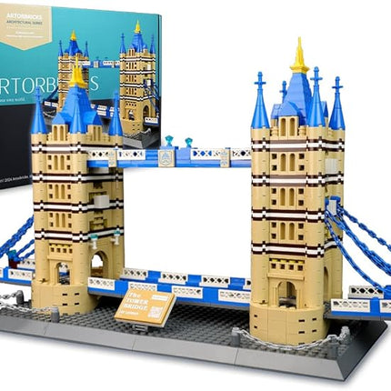 ArtorBricks Architectural Tower Bridge Building Large Collection Building Set Model Kit and Gift for Adults(1052 Pieces)