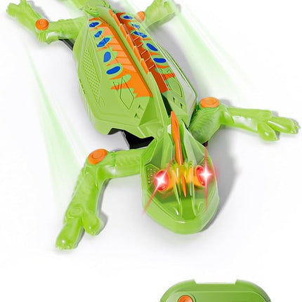 Glow-in-The-Dark Wall Climbing Chameleon, Remote Control Car Kids Toys with Rechargeable Indoor Wall Crawler Robot Geckos Toys Gifts for Boys & Girls Ages 3 & Up