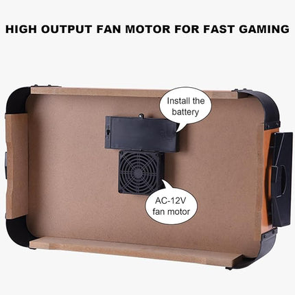 Air Hockey Game Table Air Hockey Table for Kids Tabletop Games 20 Inch Tabletop Air Hockey Table with 2 Pucks and 2 Pushers, Tabletop Air Hockey Game with Powerful Fan for Kids Game Room, Living Room