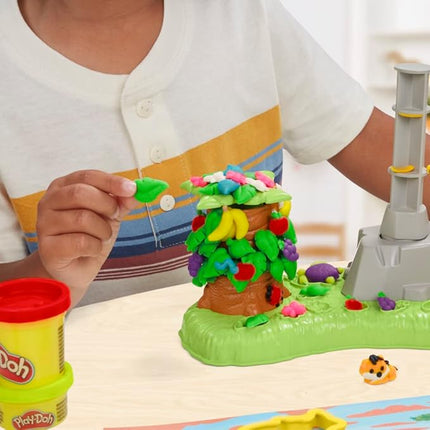 Play-Doh Growin' Mane Lion and Friends Playset, Animal-Themed Sets for Girls and Boys, Kids Toys