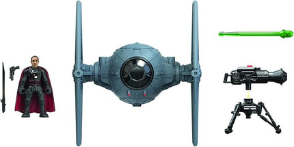 STAR WARS Mission Fleet Stellar Class Moff Gideon Outland TIE Fighter Imperial Assault 2.5-Inch-Scale Figure and Vehicle, Kids Ages 4 and Up