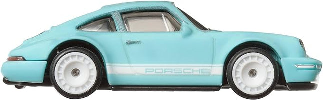 Hot Wheels Premium Boulevard Porsche 964 Diecast Car, Light Blue, 1:64 Scale Model
