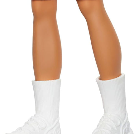 Barbie Fashionistas Ken Doll #241 with Blonde Hair Wearing Red and White Striped Polo Shirt with Pink Shorts, White Crew Socks and Sneakers