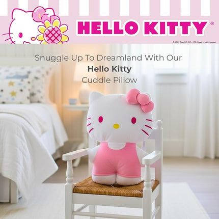Franco Kids Bedding Super Soft Plush, 18 inch, Hello Kitty Pink