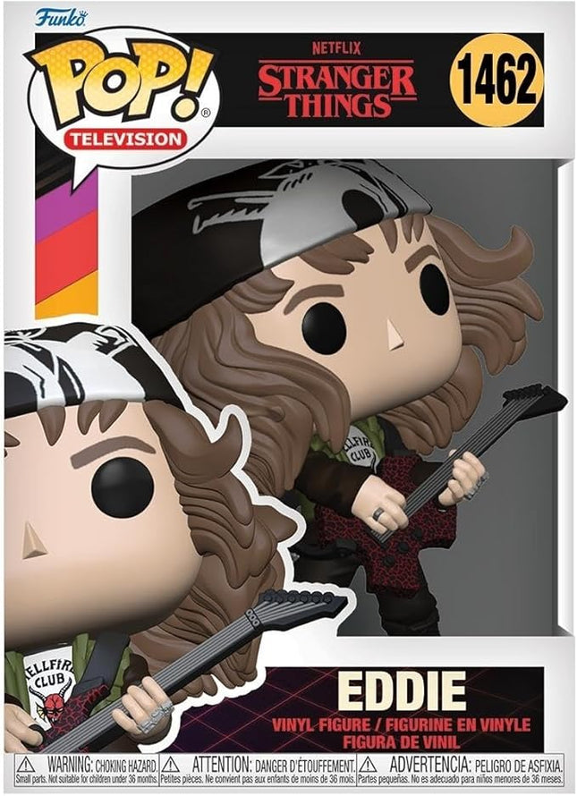 Funko POP! TV: Stranger Things - Hunter Eddie with Guitar - Collectable Vinyl Figure - Gift Idea - Official Merchandise - for Kids & Adults - TV Fans - Model Figure for Collectors and Display