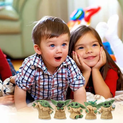 ZKTSRY 5-Pack Baby Yoda Gifts - 2.2-Inch Anime Action Figure Model, Action Figures Suitable for Movie Fans of All Ages