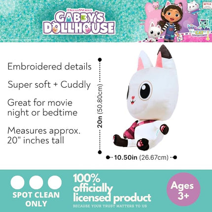 Franco Kids Bedding Super Soft Plush Cuddle Pillow Buddy, Standard, Gabby's Dollhouse-Pandy Paws