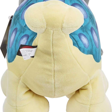 Mattel Jurassic World: Camp Cretaceous Plush Baby Dinosaur Bumpy with Sound, 15-inch Floppy Soft Toy Ankylosaurus with Weighted Feet