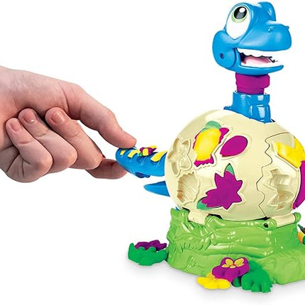 Play-Doh Dino Crew Growin' Tall Bronto Toy Dinosaur for Kids 3 Years and Up with 2 Eggs, 2.5 Ounces Each, Non-Toxic