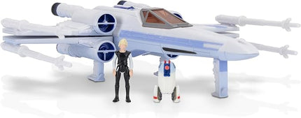 Star Wars Micro Galaxy Squadron Visions X-Wing - 5-Inch Vehicle with Two 1-Inch Micro Figure Accessories