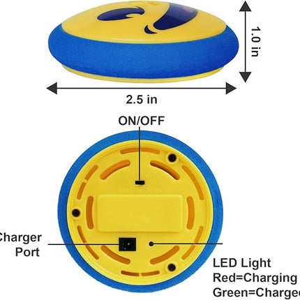 Rechargeable Hover Air Hockey Puck and Paddles, Hover Puck for Any Flat Surface, 2Pcs Air Hockey Strikers