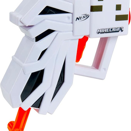 Nerf MicroShots Minecraft Ghast Mini Blaster, Includes 2 Official Elite Darts, Christmas Stocking Stuffers, Minecraft Ghast Mob Design