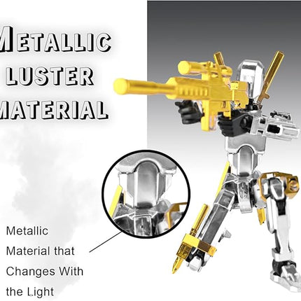 Assembly Completed T13 3D Printed Action Figures,Dummy 13 Robot 13 Movable N13 Action Figure, T 13 Gift for Collectors Desktop Decorations for Game Lovers Toy (White + Metal Weapon)