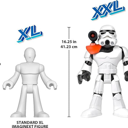 Fisher-Price Imaginext Star Wars Toy Stormtrooper XXL Figure, 16+ Inch Tall Poseable Character with Launcher for Kids Ages 3+ Years