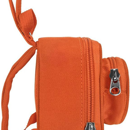 LEGO Kids Brick Mini Backpack Accessory Pouch with Novelty Backstraps, Snaps to Belt or Full-Size Backpack, Holds Small Items like Keys & Headphones, Orange