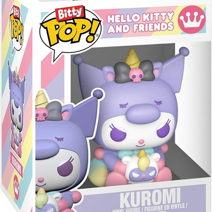 Funko Pop! Bitty: Sanrio - My Melody, Pochacco (Unicorn Party), Badtz-Maru, and Chase Mini Figure - 0.9 Inch (2.2 Cm) - Hello Kitty Collectable - Stackable Display Shelf Included - Gift Idea