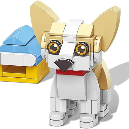 Chihuahua Mini Dog Building Blocks Set, Micro Bricks Animals Building Toys, Party Favors Pet Toys Gifts for Kids