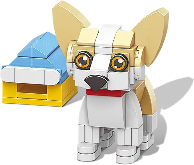 Chihuahua Mini Dog Building Blocks Set, Micro Bricks Animals Building Toys, Party Favors Pet Toys Gifts for Kids