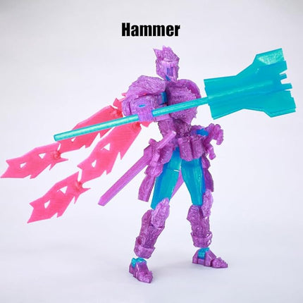 9ltoywodu Action Figure, Matte Plastic Knight Warrior Toy, 7.17x3.46x1.77 Inch, Assembly Required