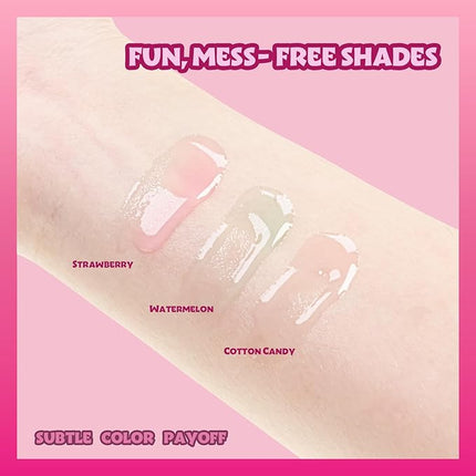 Townley Girl Barbie Coin Purse and Plant-Based Lip Gloss Set, Cute Pouch Wallet Small Money Bag Toy, Ages 3 and Up