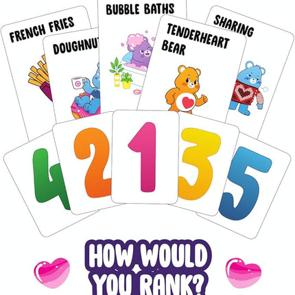 Care Bears Family Party Game - The Card Game About How Your Friends & Family Rank Things - for Kids, Tweens, Teens, Families, Kidult, Groups and Fun Parties with Polarizing Priorities