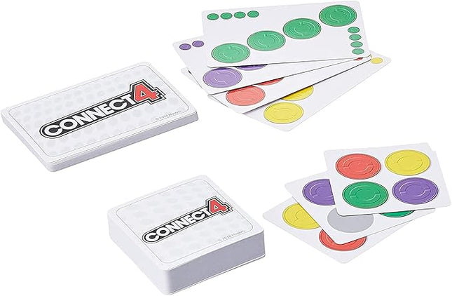 Hasbro Gaming Connect 4 Card Game for Kids, 2-4 Players 4-in-A-Row Game, Fun Summer Activities, Vacation Travel Essentials, Ages 8+